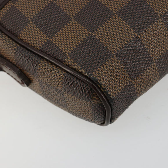 LOUIS VUITTON Damier Ebene Pochette Ipanema Schoudertas N51296 LV Auth 181114A