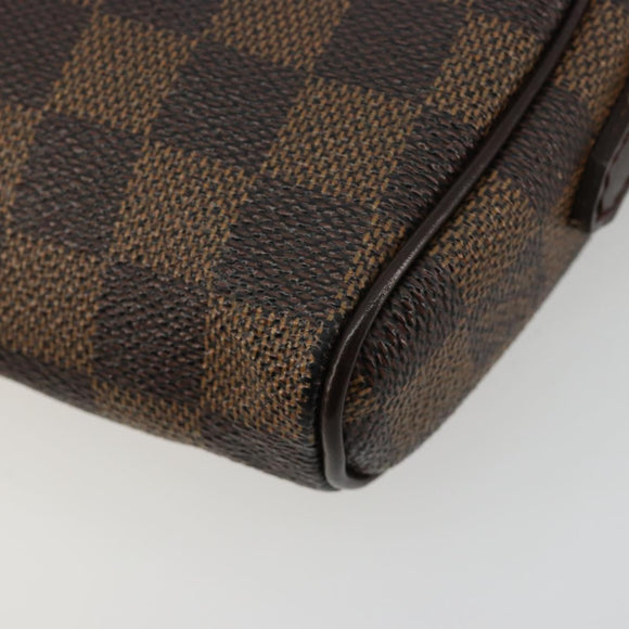 LOUIS VUITTON Damier Ebene Pochette Ipanema Schoudertas N51296 LV Auth 181114A
