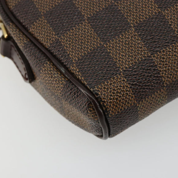 LOUIS VUITTON Damier Ebene Pochette Ipanema Schoudertas N51296 LV Auth 181114A