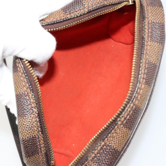 LOUIS VUITTON Damier Ebene Pochette Ipanema Schoudertas N51296 LV Auth 181114A