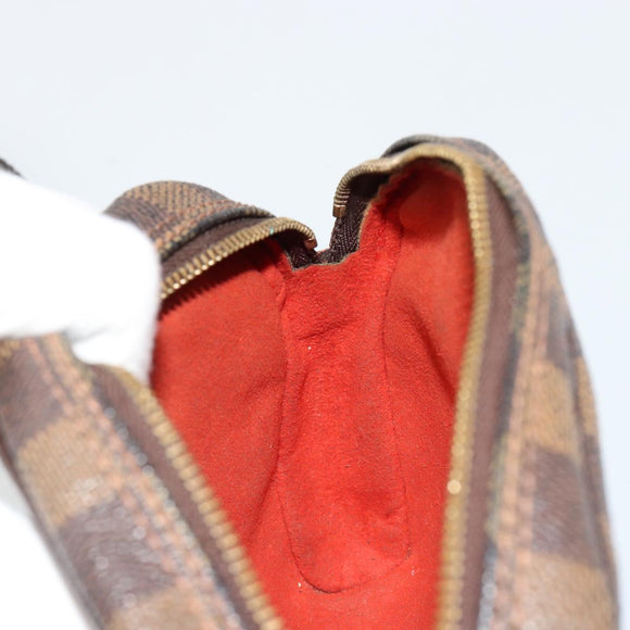 LOUIS VUITTON Damier Ebene Pochette Ipanema Schoudertas N51296 LV Auth 181114A