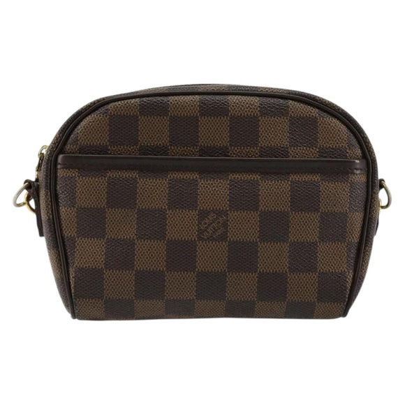 LOUIS VUITTON Damier Ebene Pochette Ipanema Schoudertas N51296 LV Auth 181114A