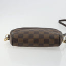 LOUIS VUITTON Damier Ebene Pochette Ipanema Schoudertas N51296 LV Auth 181114A-5
