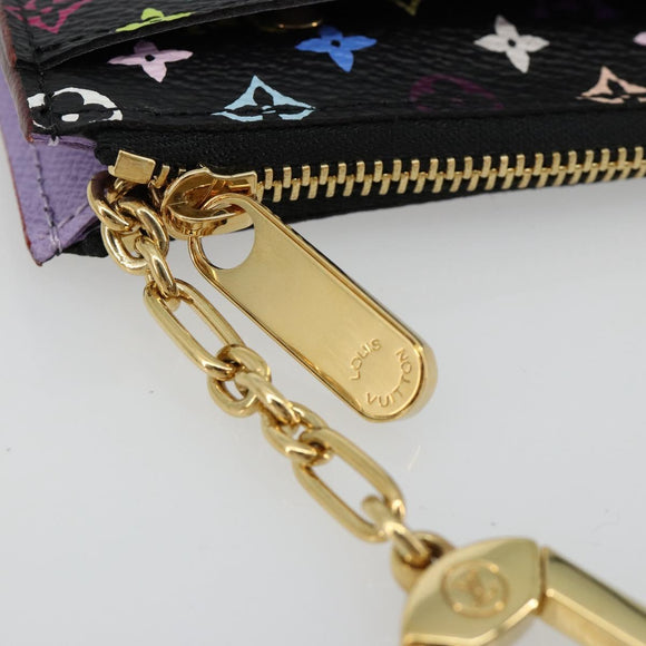 LOUIS VUITTON Multicolor Pochette Cles NM Muntportemonnee Zwart M60279 Auth 181115V