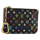 LOUIS VUITTON Multicolor Pochette Cles NM Muntportemonnee Zwart M60279 Auth 181115V-1