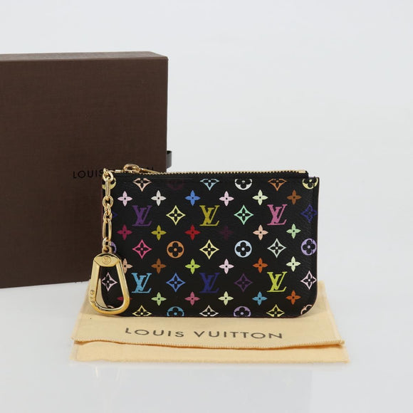 LOUIS VUITTON Multicolor Pochette Cles NM Muntportemonnee Zwart M60279 Auth 181115V