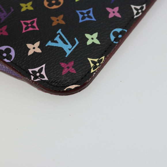 LOUIS VUITTON Multicolor Pochette Cles NM Muntportemonnee Zwart M60279 Auth 181115V