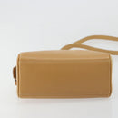 GUCCI Bamboo Hand Bag Leather 2way Beige Gold Auth 181116-11