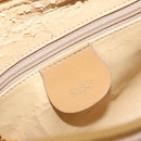 GUCCI Bamboo Hand Bag Leather 2way Beige Gold Auth 181116-18