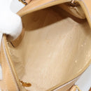 GUCCI Bamboo Hand Bag Leather 2way Beige Gold Auth 181116-19