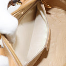 GUCCI Bamboo Hand Bag Leather 2way Beige Gold Auth 181116-23