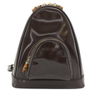 GUCCI Bamboo Body Bag Patent leather Brown Gold 003 3444 0127 Auth 181117-2