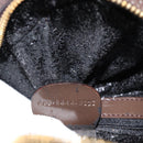 GUCCI Bamboo Body Bag Patent leather Brown Gold 003 3444 0127 Auth 181117-22