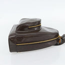 GUCCI Bamboo Body Bag Patent leather Brown Gold 003 3444 0127 Auth 181117-5