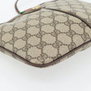 GUCCI GG Supreme Web Sherry Line Bag PVC Beige Gold 904 02 047 Auth 181123-15