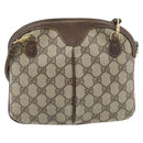 GUCCI GG Supreme Web Sherry Line Bag PVC Beige Gold 904 02 047 Auth 181123-2