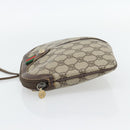 GUCCI GG Supreme Web Sherry Line Bag PVC Beige Gold 904 02 047 Auth 181123-3