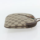 GUCCI GG Supreme Web Sherry Line Bag PVC Beige Gold 904 02 047 Auth 181123-4