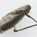 GUCCI GG Supreme Web Sherry Line Bag PVC Beige Gold 904 02 047 Auth 181123-6