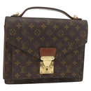 LOUIS VUITTON Monogram Monceau 28 Handtasche M51185 LV Auth 181124-1