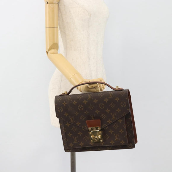 LOUIS VUITTON Monogram Monceau 28 Handtasche M51185 LV Auth 181124