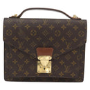 LOUIS VUITTON Monogram Monceau 28 Handtasche M51185 LV Auth 181124-13