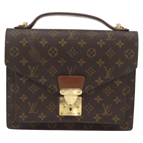 LOUIS VUITTON Monogram Monceau 28 Handtasche M51185 LV Auth 181124