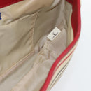BURBERRY Blue Label Shoulder Bag Canvas Beige Silver Auth 181126-17