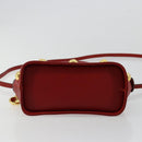 Salvatore Ferragamo Hand Bag Leather 2way Gold Red Auth 181127A-5