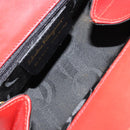 Salvatore Ferragamo Hand Bag Leather 2way Gold Red Auth 181127A-11