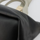 Chloe Bailey Hand Bag Leather 2way Black Gold Auth 181128A-14