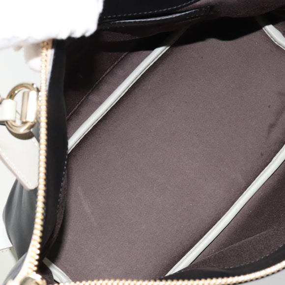 Chloe Bailey Hand Bag Leather 2way Black Gold Auth 181128A