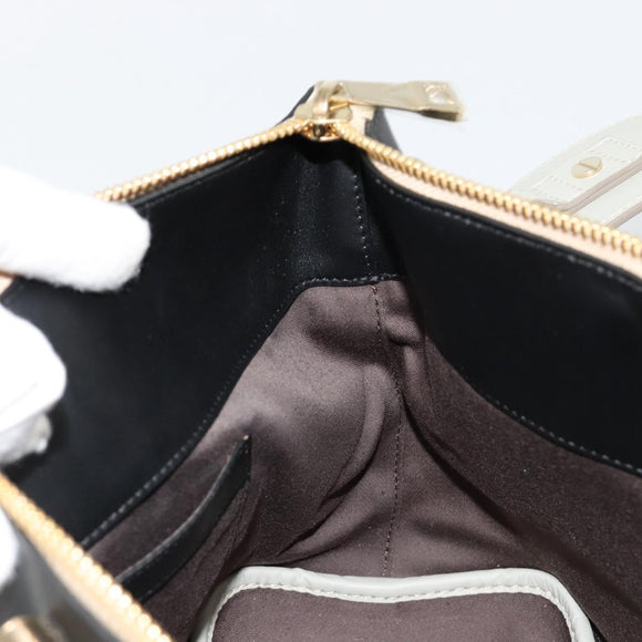 Chloe Bailey Hand Bag Leather 2way Black Gold Auth 181128A