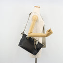 Chloe Bailey Hand Bag Leather 2way Black Gold Auth 181128A-24