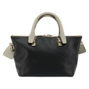 Chloe Bailey Hand Bag Leather 2way Black Gold Auth 181128A-3