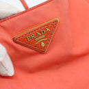 PRADA Tote Bag Nylon Orange Gold Auth 181129-17