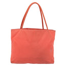 PRADA Tote Bag Nylon Orange Gold Auth 181129-2