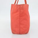 PRADA Tote Bag Nylon Orange Gold Auth 181129-4