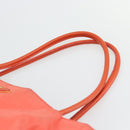 PRADA Tote Bag Nylon Orange Gold Auth 181129-8