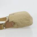 PRADA Schoudertas Nylon Beige Zilver Auth 181130-4