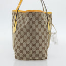 GUCCI GG Canvas Sherry Line Tote Bag Beige Gold 211971 Auth 181137-3