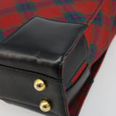Vivienne Westwood Hand Bag PVC Canvas Gold Red Auth 181138A-10