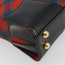 Vivienne Westwood Hand Bag PVC Canvas Gold Red Auth 181138A-11