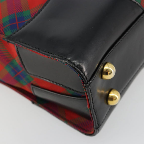 Vivienne Westwood Hand Bag PVC Canvas Gold Red Auth 181138A