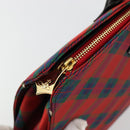 Vivienne Westwood Hand Bag PVC Canvas Gold Red Auth 181138A-15