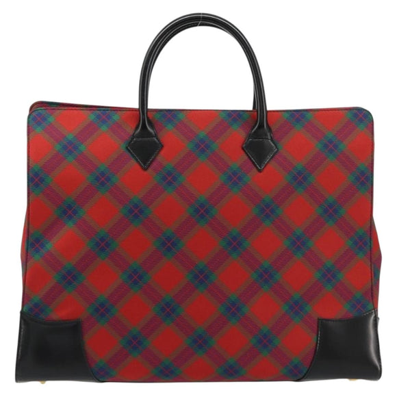 Vivienne Westwood Hand Bag PVC Canvas Gold Red Auth 181138A