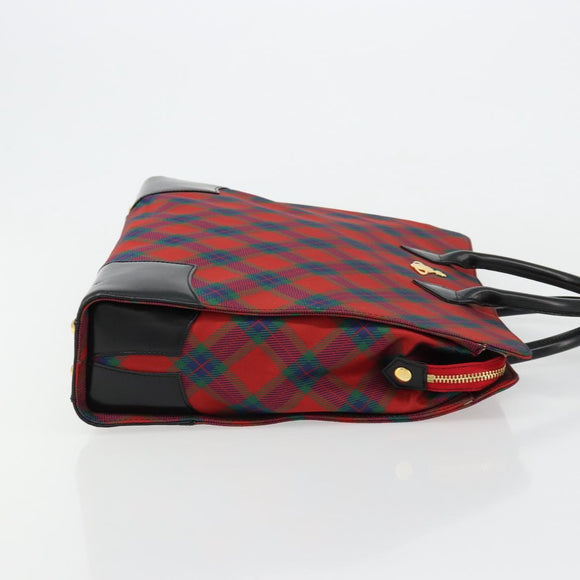 Vivienne Westwood Hand Bag PVC Canvas Gold Red Auth 181138A