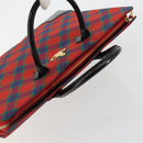 Vivienne Westwood Hand Bag PVC Canvas Gold Red Auth 181138A-6