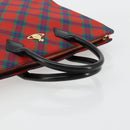 Vivienne Westwood Hand Bag PVC Canvas Gold Red Auth 181138A-7
