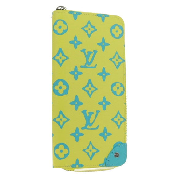LOUIS VUITTON Playground Zippy Wallet Vertical Wallet Yellow M82005 Auth 181139M